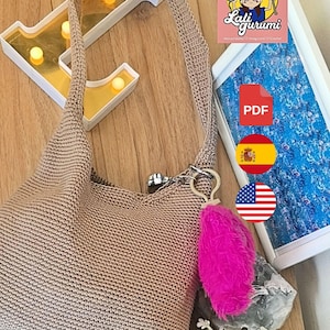 Coach-inspired Shoulder Bag Crochet Pattern PDF Download | Español and English | Bolsa de hombro Patrón a crochet