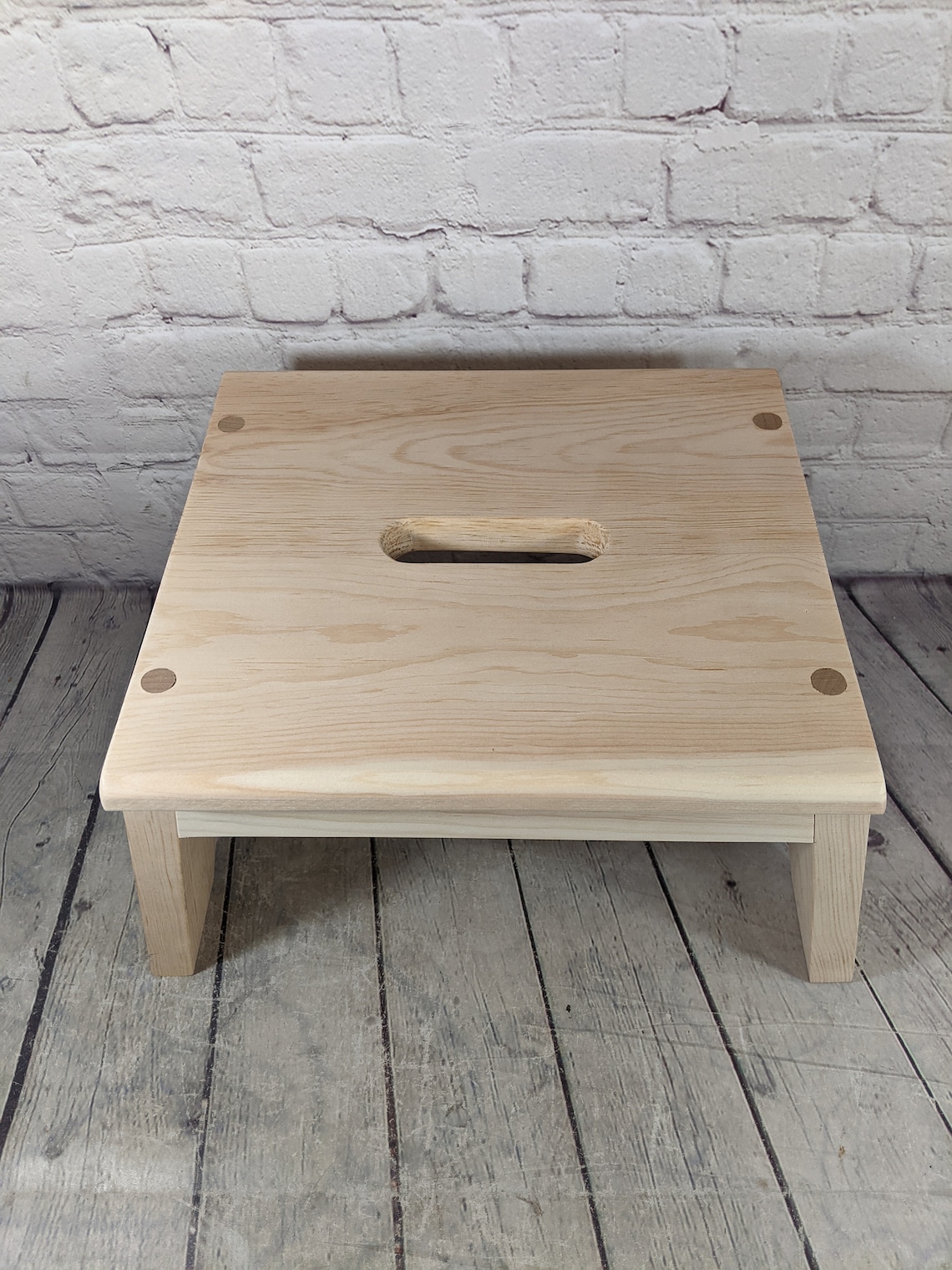 Hand Crafted Small Wooden Step Stool Etsy Canada