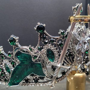 One tiara to rule them all: Lord of the rings inspired silver and green tiara preorder for next batch of tiaras image 2