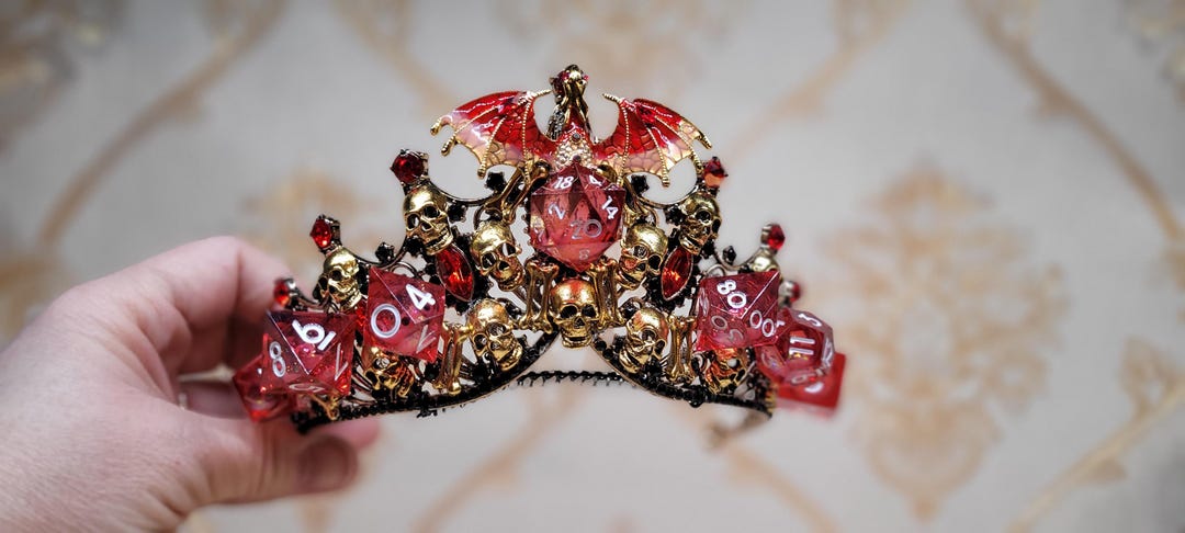 Custom Order Liquid Core Dice Tiara - Etsy
