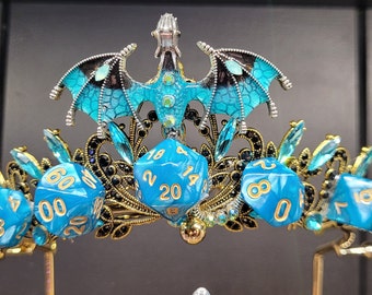 Dungeons and dragons dice tiaras