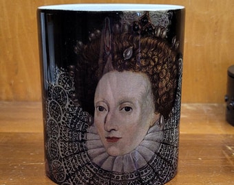 11oz Queen Elizabeth the 1st mug Spanish Armada portrait