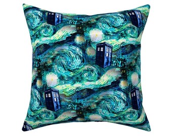 Doctor Who Van Gogh Cushion Cover