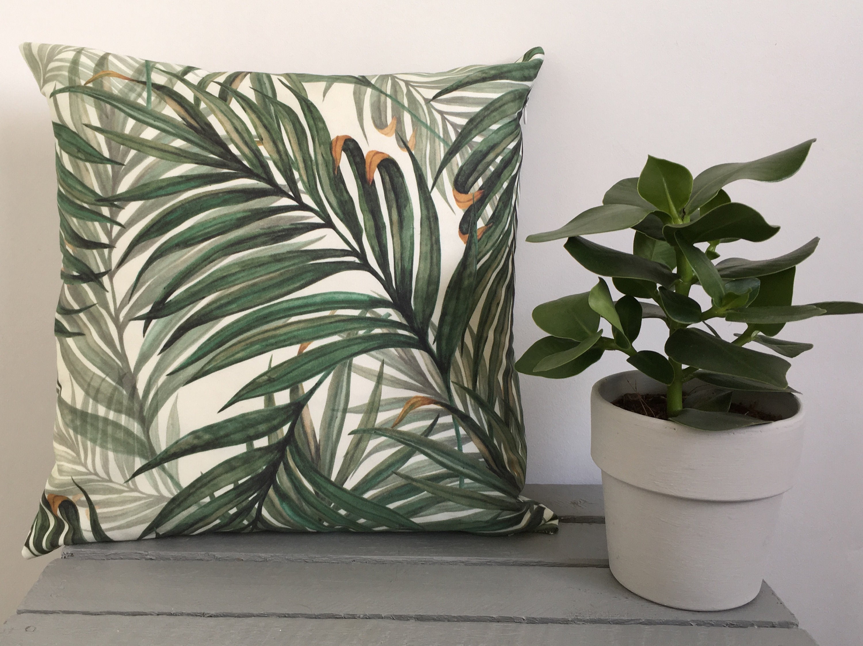 Palm print cushion cover cheap