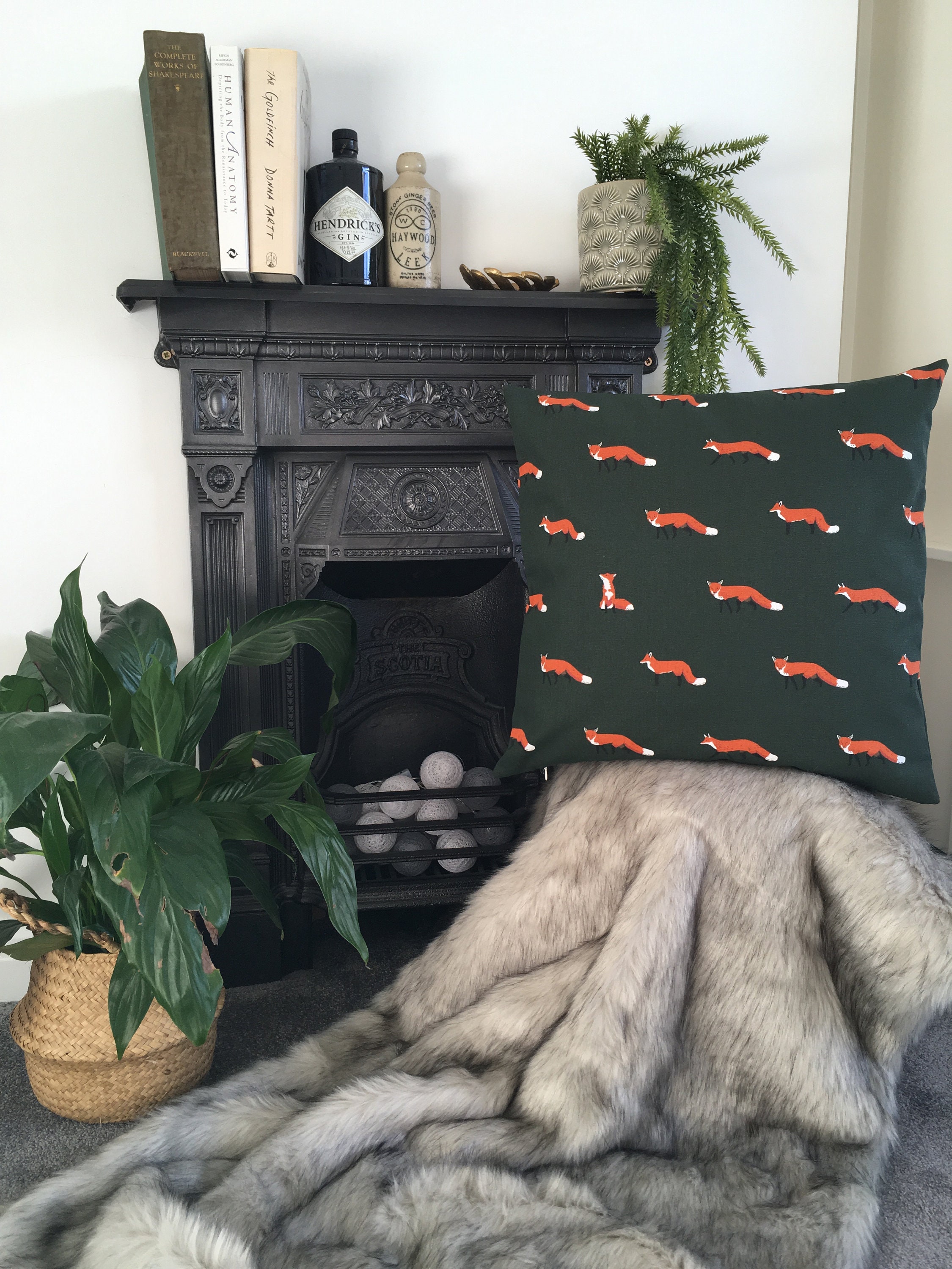 Sophie Allport Fox Cushion Cover Etsy