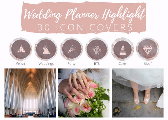 30 Instagram Story Highlight Icons Pink Marble Icon Covers Etsy