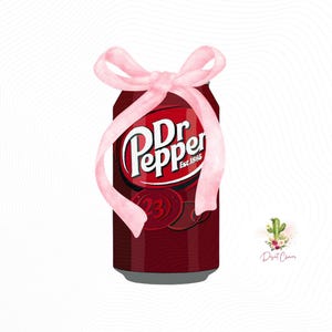 Dr Pepper Coquette Png Clipart, Dr Pepper Bow Png, Soda Bow Graphic, Dr