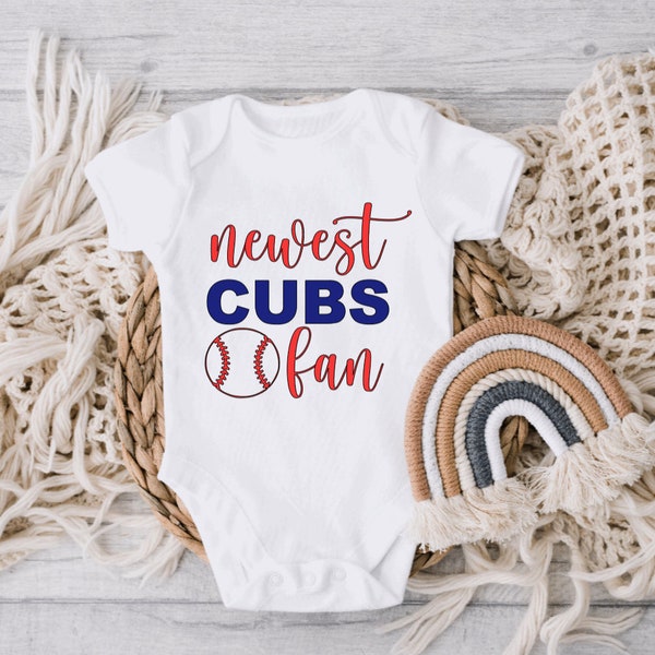 newest cubs fan onesie, cubs onesie, chicago cubs onesie, boy onesie, onesie announcement, baby boy announcement, sports onesie, boy onesie