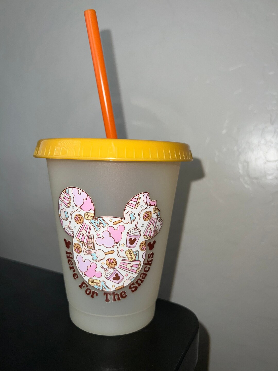 Disney Kids Cups Disney Cups Here for the Snacks Cup Kids Etsy