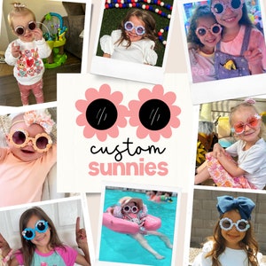 Personalized sunglasses, Toddler sunglasses, Custom sunnies,  Personalized Sunnies, Baby Name Sunglasses, Personalized Baby Shower Gift