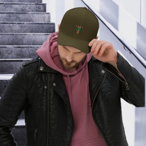 Embroidered Hat | Giraffe Gifts | Flexfit Hat | Camo Hat | Streetwear Cap | Embroidered Dad Hat | Activewear Hat | Casual Comfort Hats