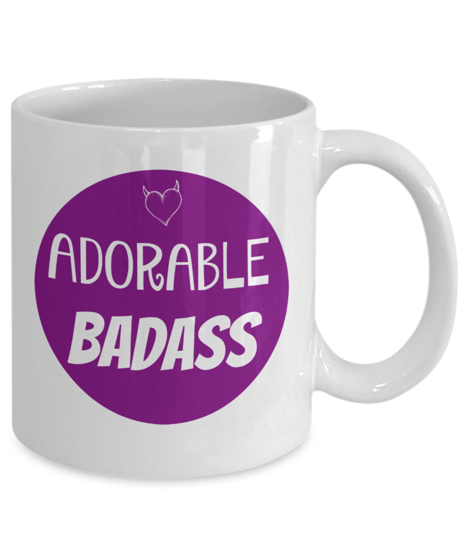 Adorable Badass coffee mug gift for boss lady cute but Etsy