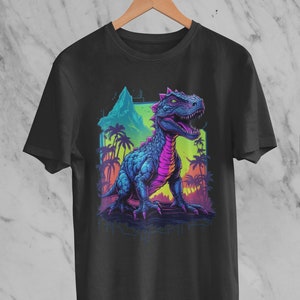 Dino TEE Neon T-Shirt Mens tshirt Trippy top