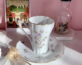 Merian Cornflower cup and saucer set/ Tea cup set/ Coffee set