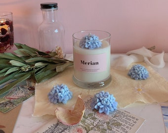 Hydrangea Scented Soy Candle (7oz)