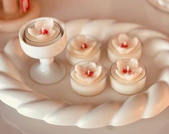 Flower Tea Lights set 6pcs