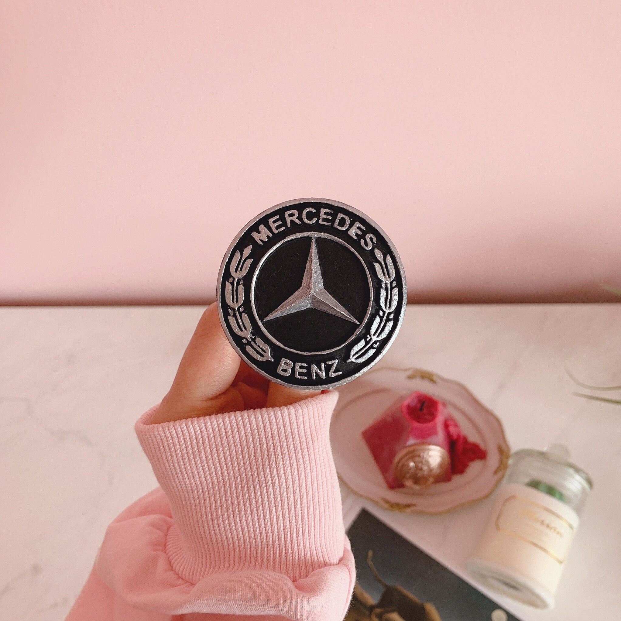 Mercedesbenz logo car air freshener Etsy