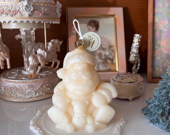 Santa Candle / Christmas Candle/ Holiday gift candle/ Object candle