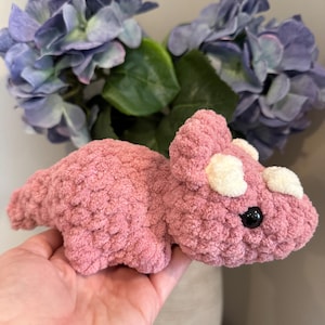 Crochet Triceratops Dinosaur