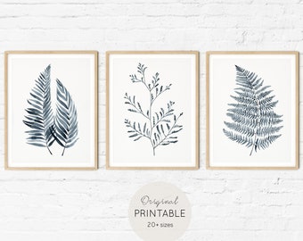 Set aquarel varens – minimalistische muurkunst (digitale download)