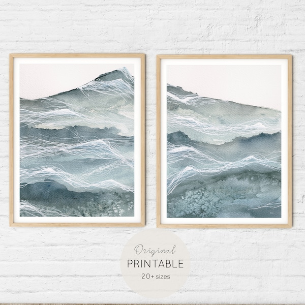 Coastal Watercolor Etsy