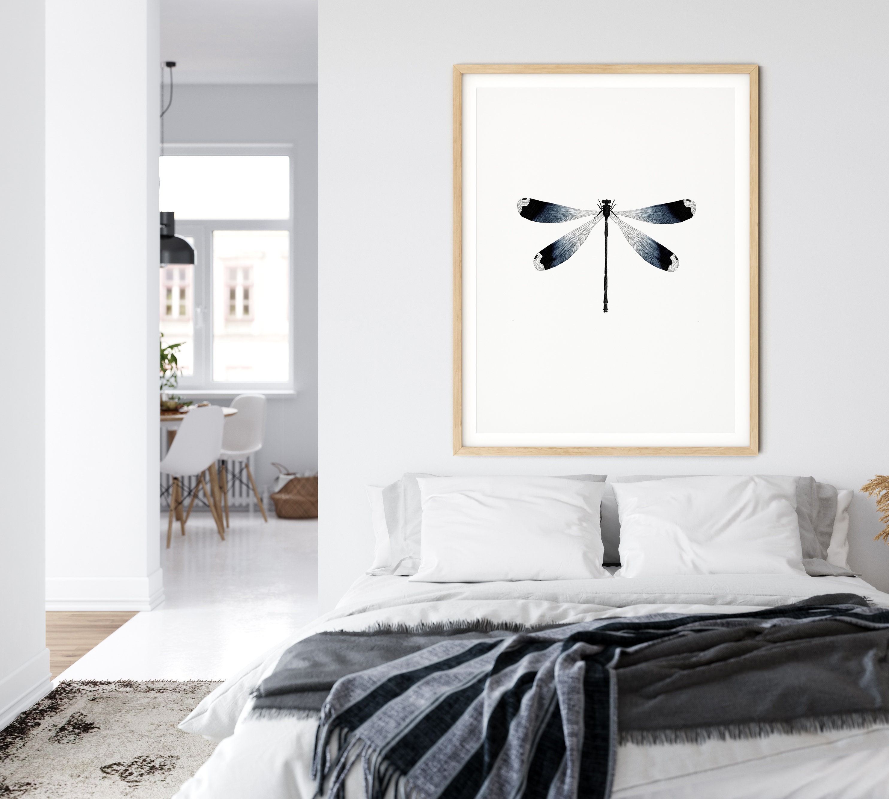 DRAGONFLY Wall Art Print, Printable Digital Download - Etsy