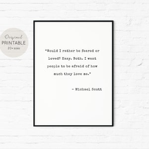 The Office Printable  Quote  Wall Art, Michael Scott Quote,  Digital Print Poster, And I knew exactly what to do, Gift Download