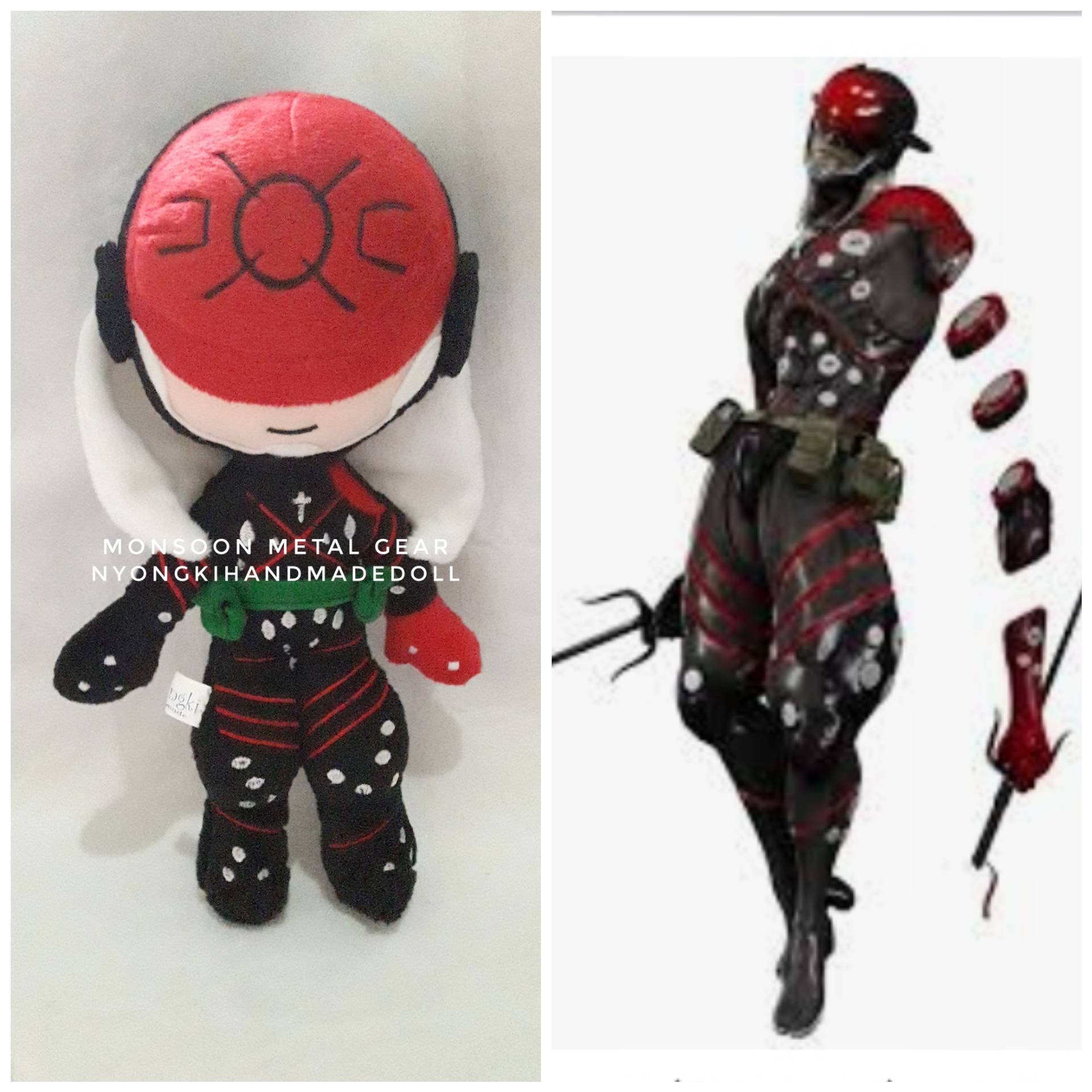 Monsoon From Metal Gear Cyborg Ninja Make Your Own Plush Etsy Hong Kong