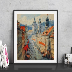 JMP0485_vienna street, cross stitch pattern PDF, full coverage Hand embroidery pattern, Counted Cross Stitch, Instant PDF Download