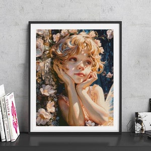 JMP0636_Cupid, cross stitch pattern PDF, full coverage Hand embroidery pattern, Counted Cross Stitch, Instant PDF Download