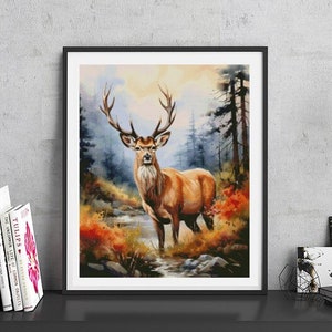 JMP0230_deer, full coverage cross stitch pattern PDF, Cross Stitch chart, Counted Cross Stitch pattern, Instant PDF Download