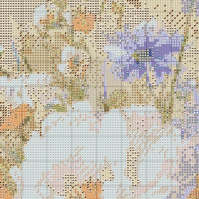 JMP1168 Flower Vase PDF Cross Stitch Pattern Full Coverage Instant ...