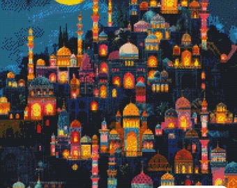 JMP0622 Patrón de punto de cruz en PDF de Oriente Medio Descarga instantánea