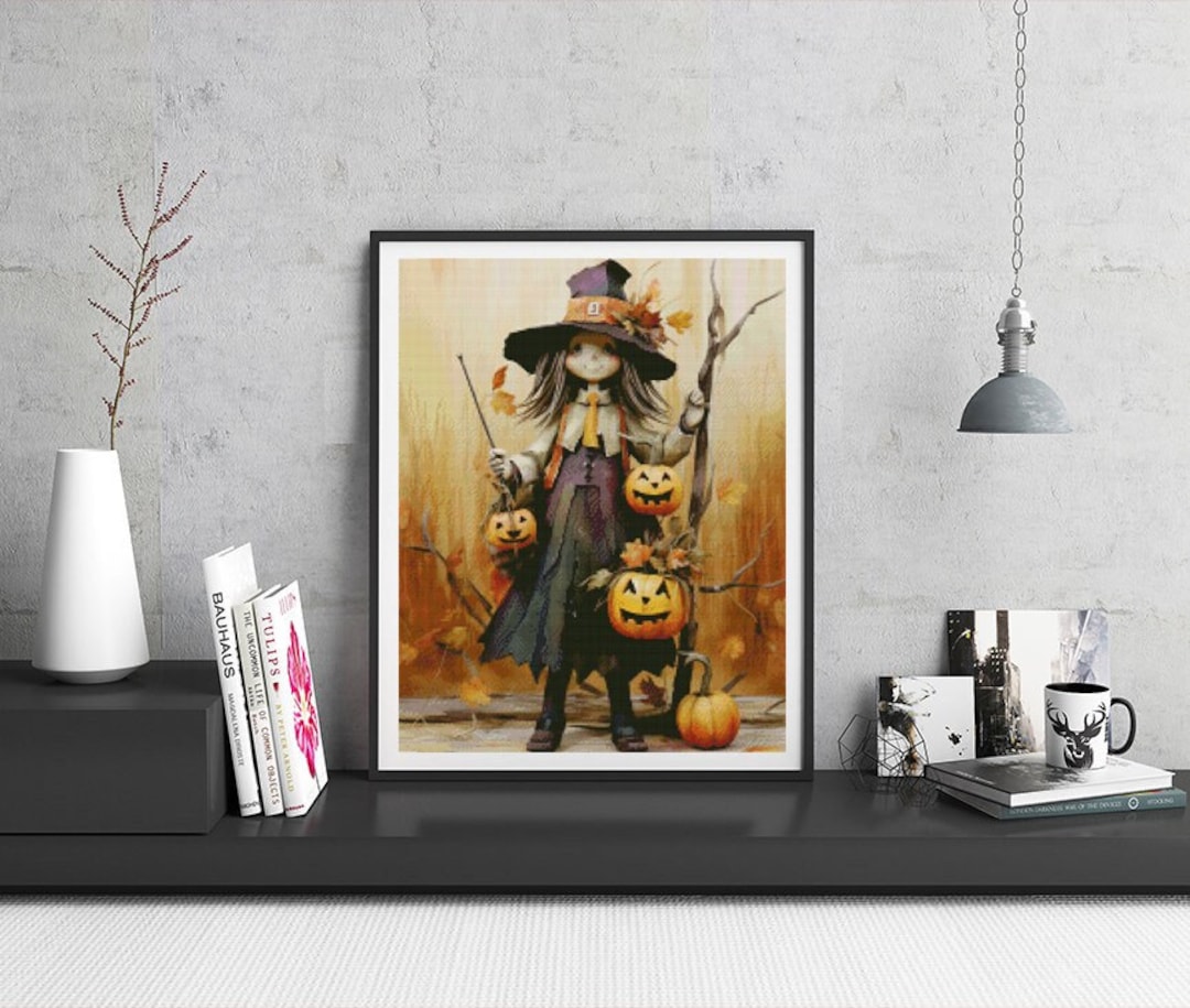 JMP0232 Autumn Harvest PDF Cross Stitch Pattern Full Coverage Instant ...
