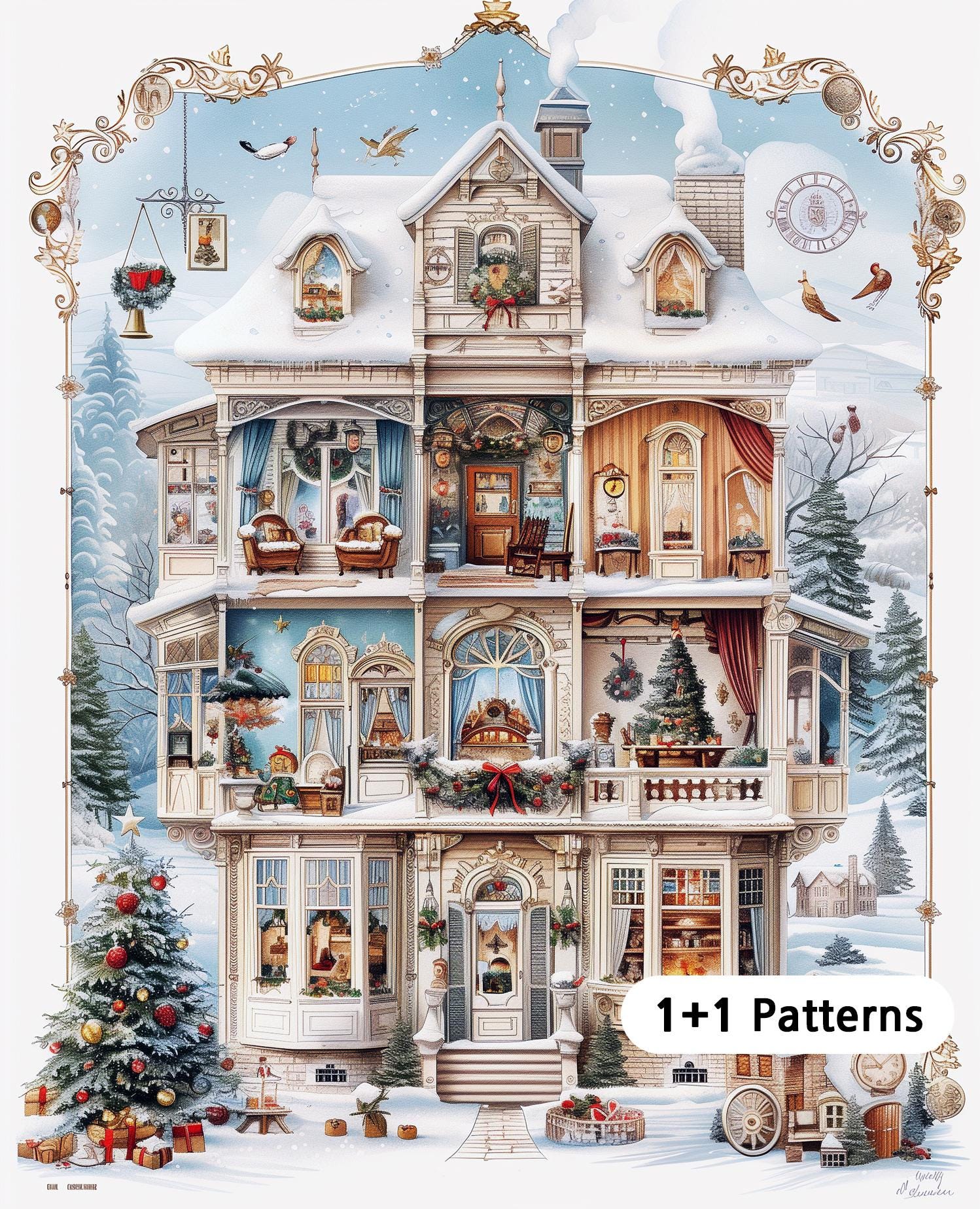 Thomas kinkade christmas houses - Etsy 日本