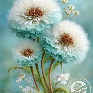JMP1189 dandelion cross stitch pattern PDF full coverage Hand embroidery pattern Cross Stitch, Instant PDF Download