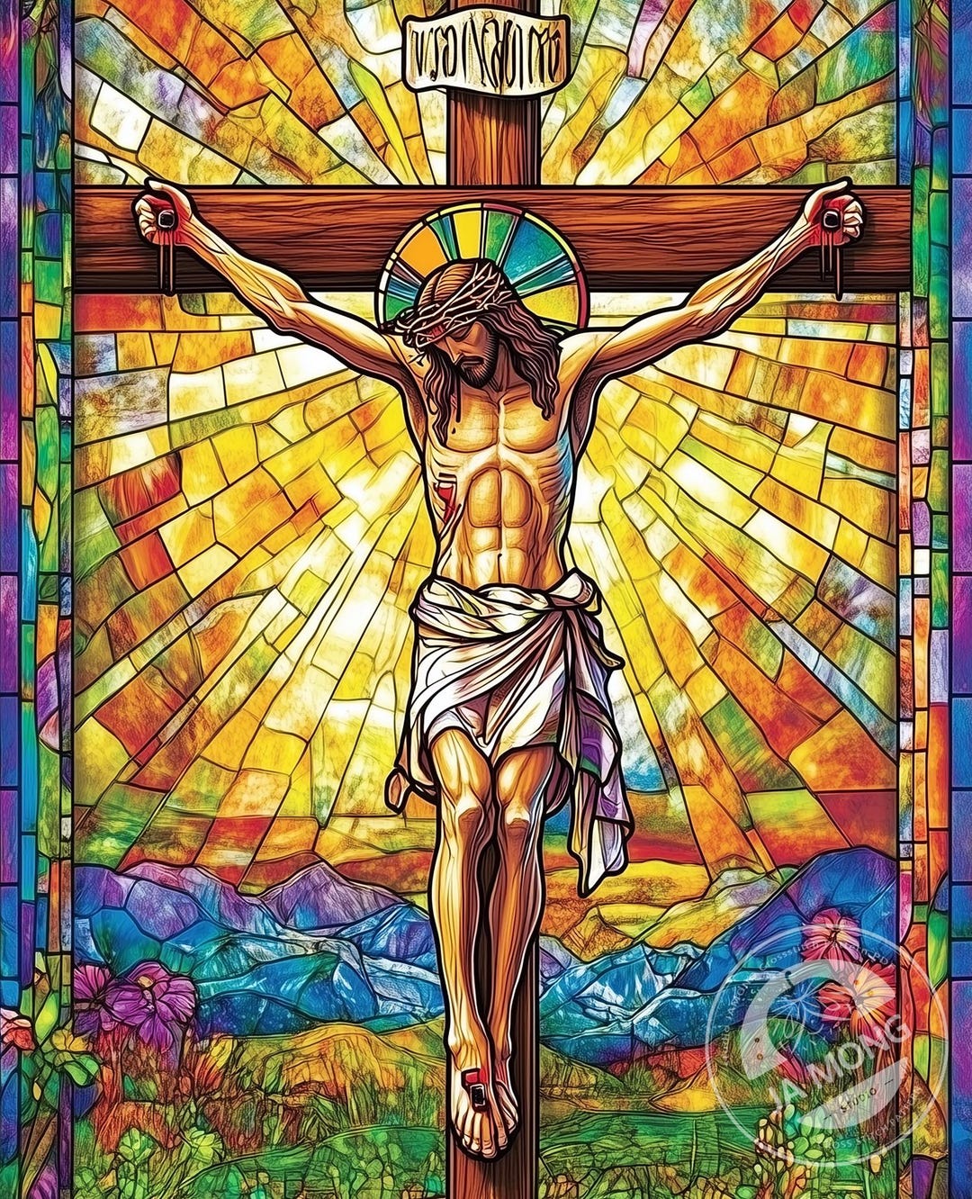 JMP0990 Jesus on the Cross PDF Cross Stitch Pattern Full Coverage ...