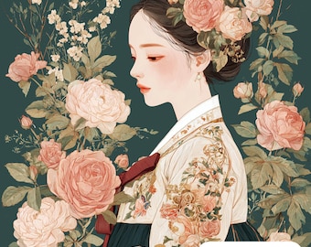 JMP1248 korea PDF cross stitch pattern  full coverage Instant Download