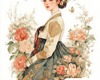 JMP1143 korea PDF cross stitch pattern  full coverage Instant Download