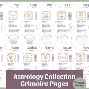 Complete Grimoire Bundle (240+ Pages) | Book of Shadows Printable, Witchcraft PDF, Beginner Witch Kit, Planner & Prompts Included image 7
