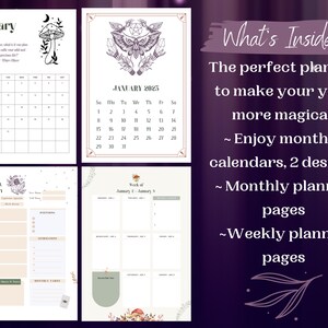 2023 Witches Planner, Witch Printables, Printable Witch Planner, Witch Organizer, Wicca Planner ...