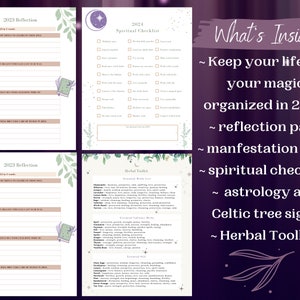 2024 Witches Planner, Witch Printables, Printable Witch Planner, Witch ...