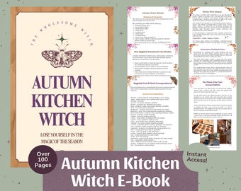 Autumn Kitchen Witch E-book | Kitchen Witchery, Seasonal Living, Mabon, Samhain, Autumn Witch, Kitchen Witch, House Witch