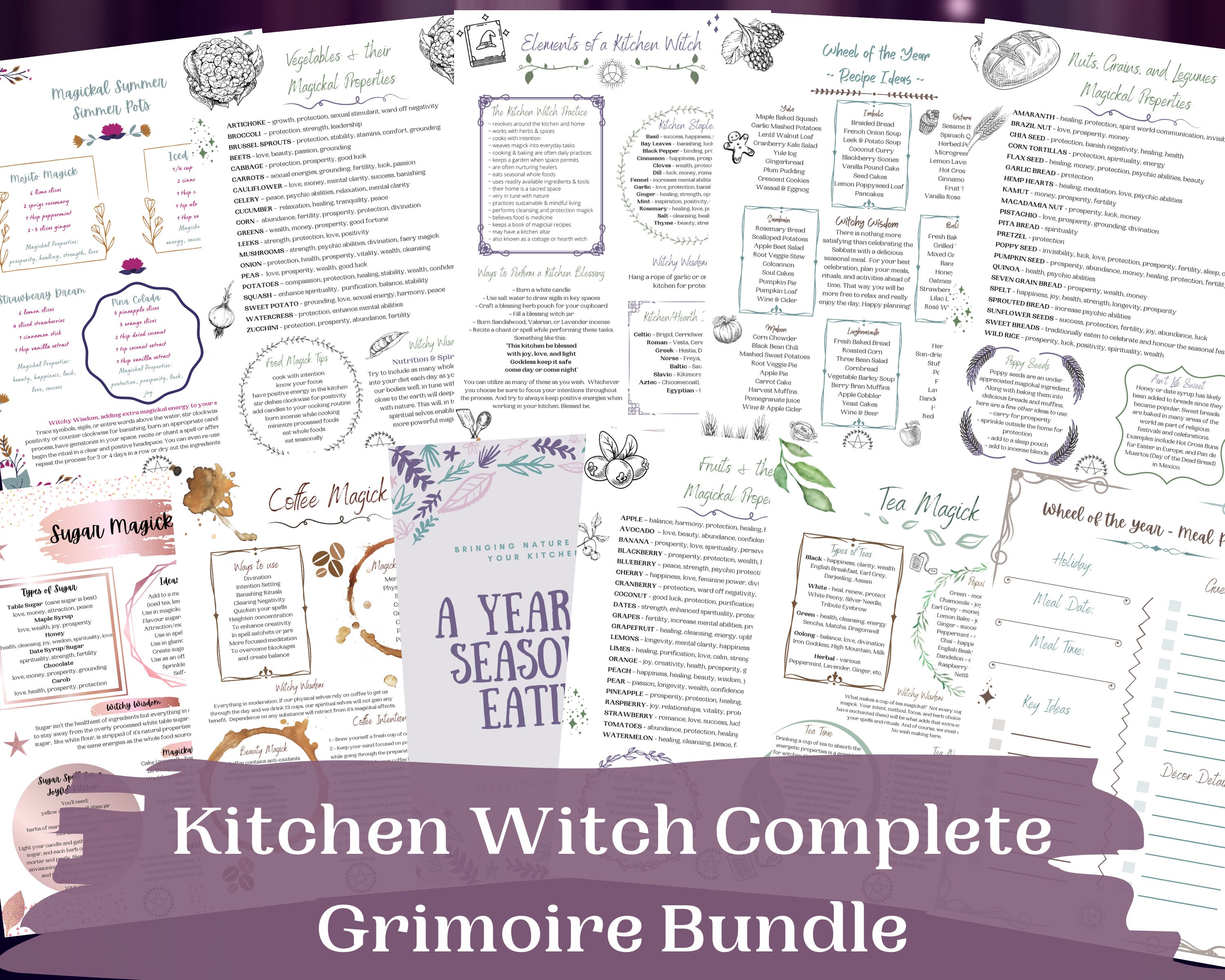 Complete Grimoire Page Bundle Grimoire Pages Grimoire - Etsy Canada