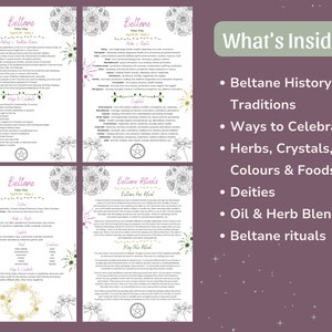 Páginas do Grimório de Beltane | Sabbat Imprimível, Roda do Ano, Rituais (Download em PDF) imagem 2