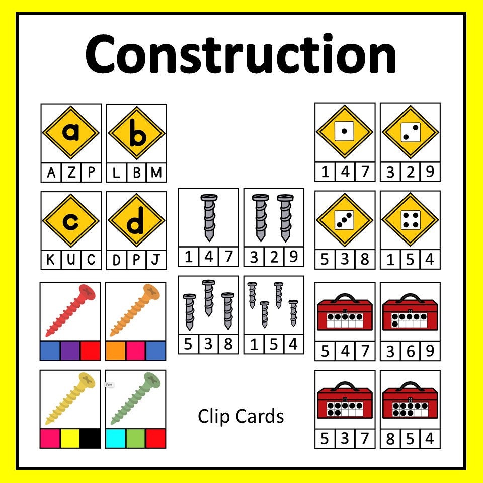 Construction Math Table Construction Math & Literacy | Digital Download Products | Teacher ...
