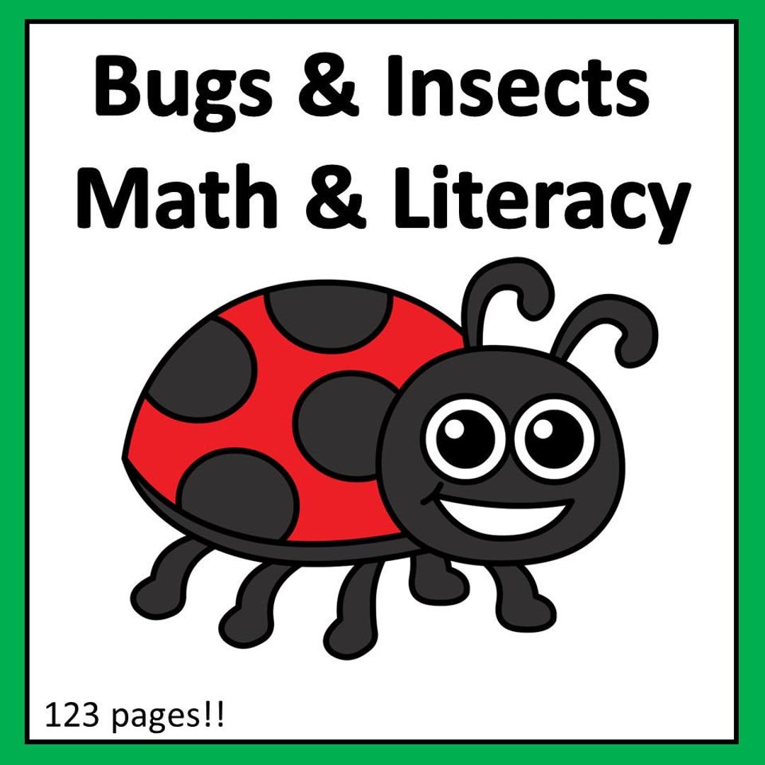 Bugs and Insects Math & Literacy | Digital Download Products | Teacher ...