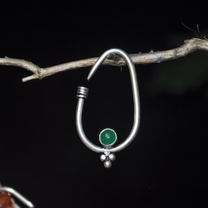 1.5mm Crystal Stretched Ear Jewellery • Sterling Silver Hook Earrings • Boho Ear Weights • Tribal Ear Expander Stretchers • Gift for Her