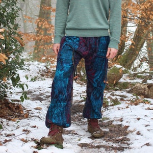 Warm Fleece Harem Pants • Winter Blanket Boho Trousers • Unisex Baggy Pant • Vegan Wool Harems • Comfy Yoga Pants • Calluna