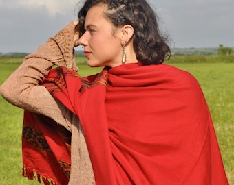 Oversized Blanket Shawl Scarf • Warm Wrap Eira Shawl Women Men • Warm Poncho Boho Cape • Winter Scarf Wrap • Warm Gift for her • Calluna